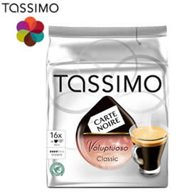 Tassimo Carte Noire Voluptuoso Classic, Rainforest Alliance Certified