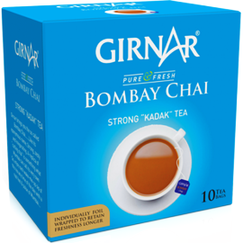 Girnar Black Tea Bombay Chai μαύρο τσάι 10 φακελάκια έγχυμα